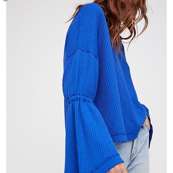 NWT Free People Dahlia Thermal Knit Sweater - Picture 7 of 8